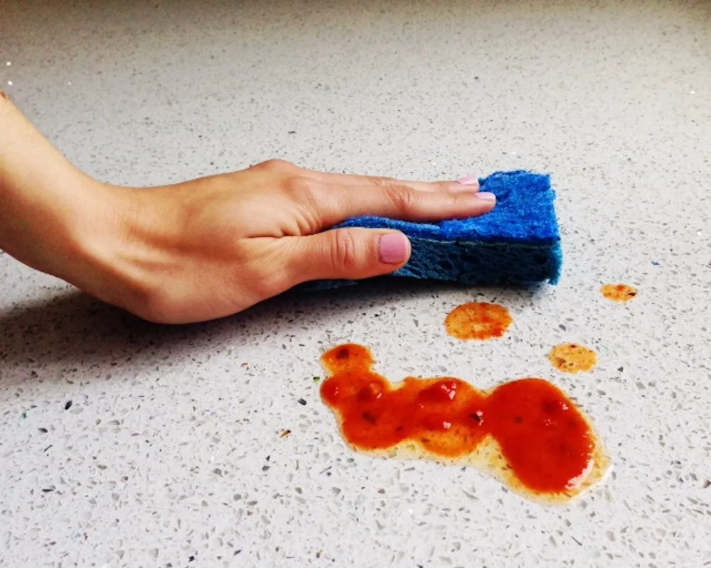 Wipe Off The Spills Immediately